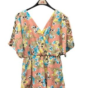 Springtime floral romper